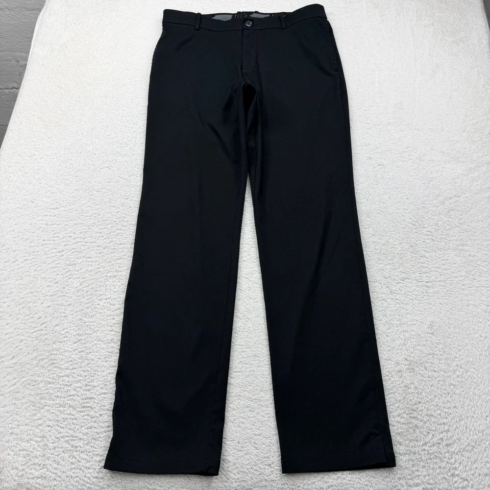 Nike Dri-FIT Standard Fit‎ Black Golf Pants Mens 34x34 Stretch Trousers